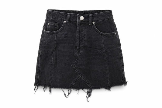 Womens UK Size 6 Miss Selfridge A-Line Denim Skirt