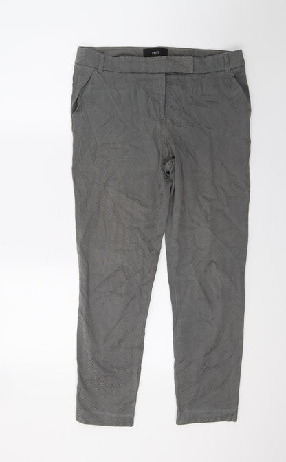 Womens UK Size 10 NEXT Regular Fit  Grey Trousers