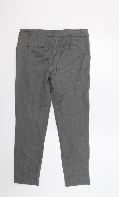 Womens UK Size 10 NEXT Regular Fit  Grey Trousers