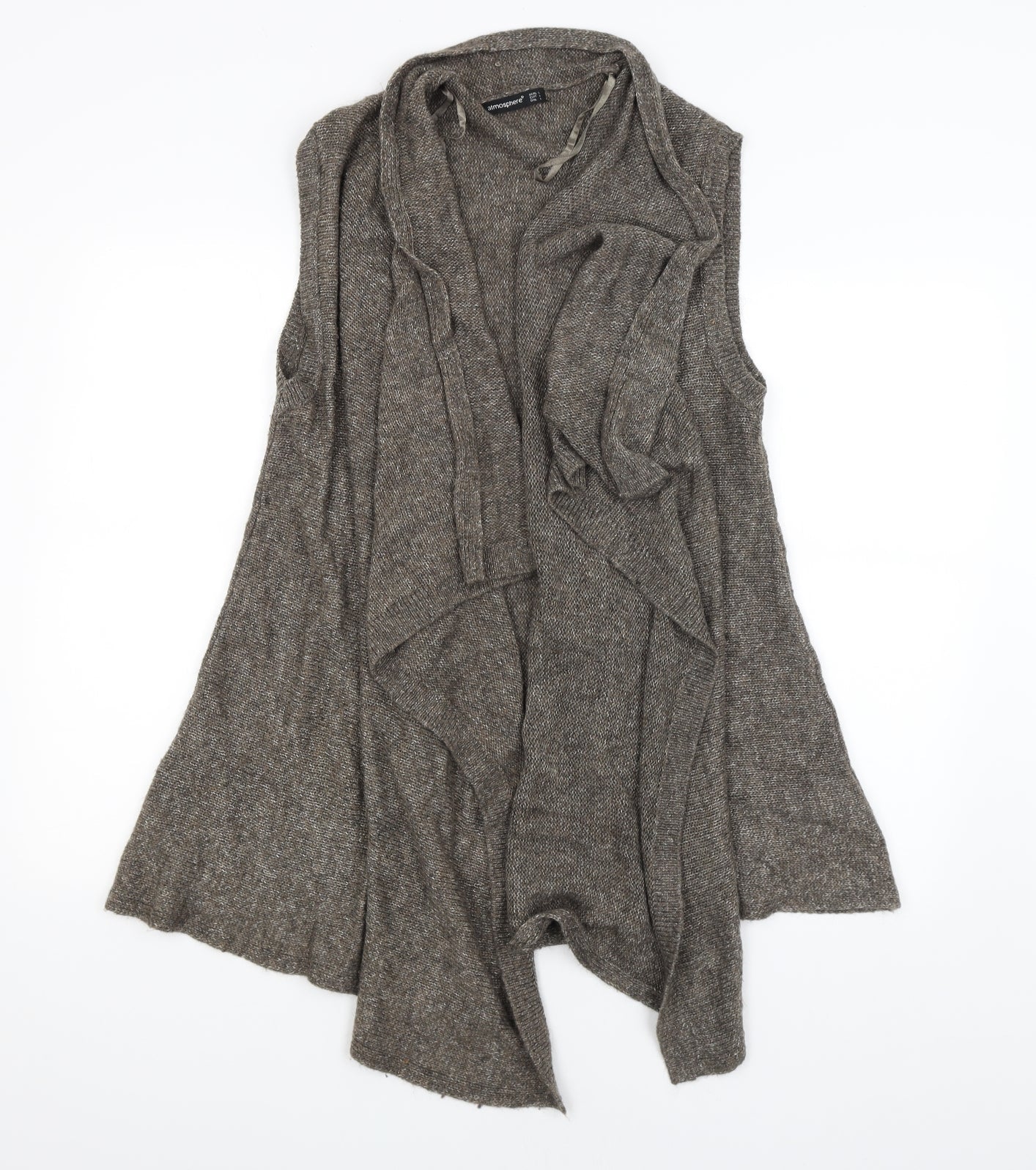 Womens UK Size L Atmosphere Brown Wrap Jumper