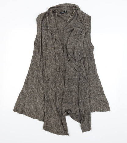 Womens UK Size L Atmosphere Brown Wrap Jumper