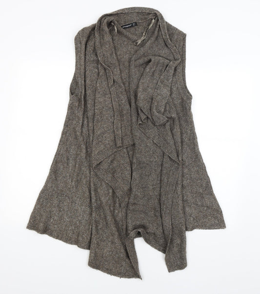 Womens UK Size L Atmosphere Brown Wrap Jumper