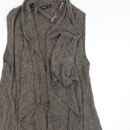Womens UK Size L Atmosphere Brown Wrap Jumper
