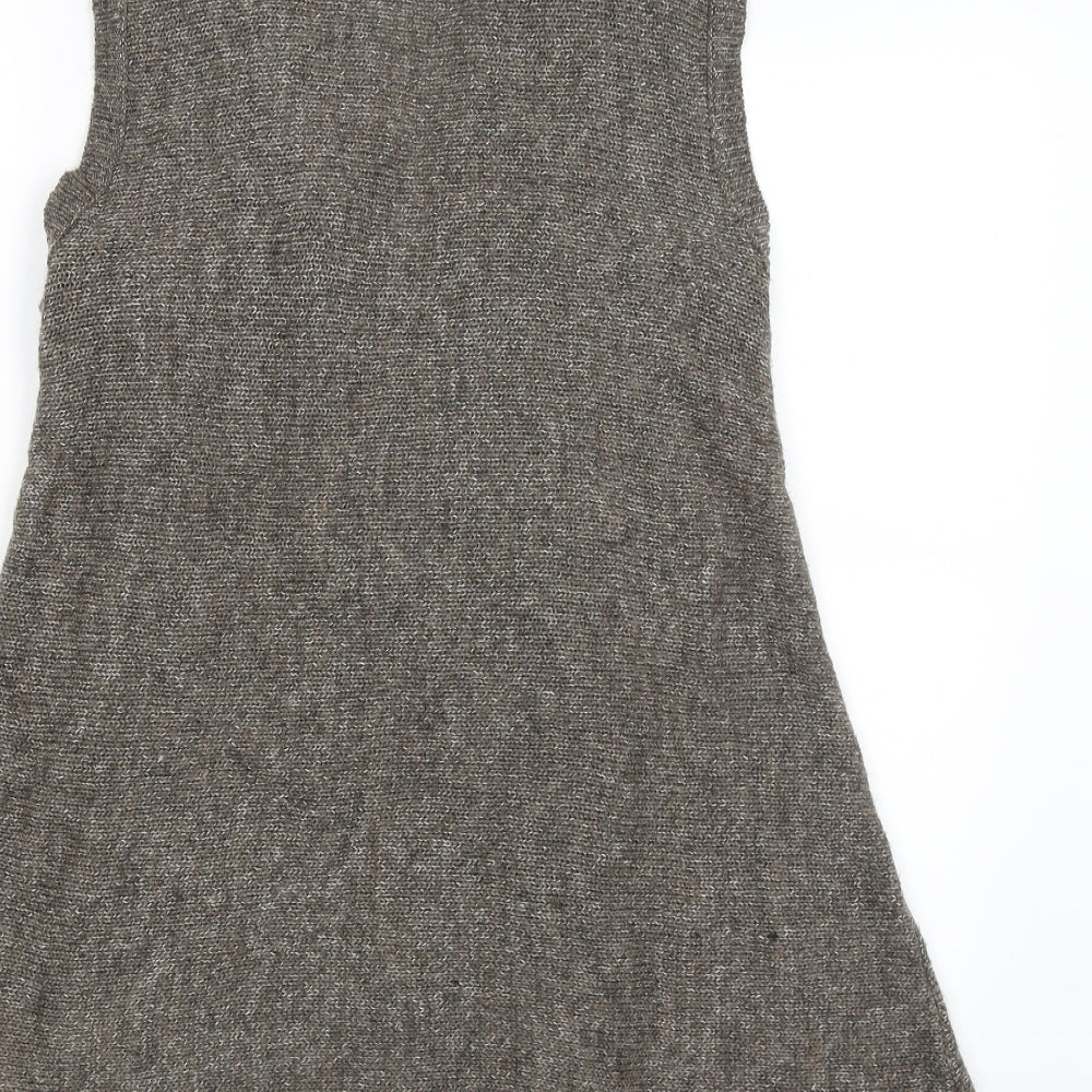 Womens UK Size L Atmosphere Brown Wrap Jumper