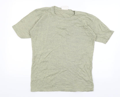 Womens UK Size 16 essence Green Basic T-Shirt