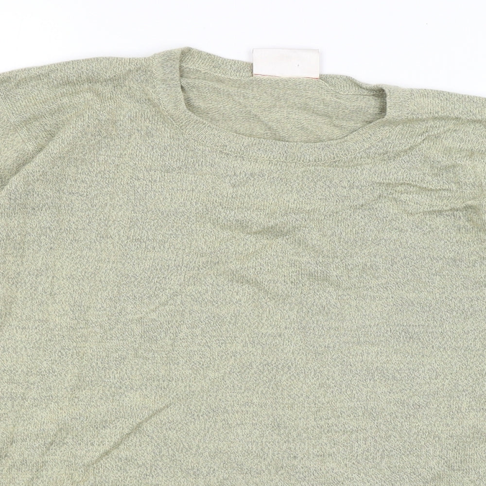 Womens UK Size 16 essence Green Basic T-Shirt