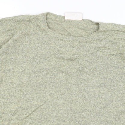 Womens UK Size 16 essence Green Basic T-Shirt