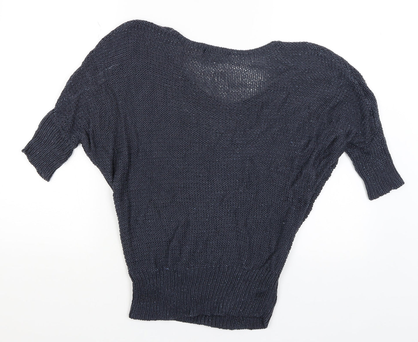 Womens UK Size S E-vie Blue Pullover Jumper