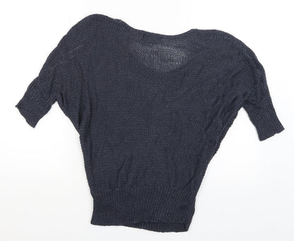 Womens UK Size S E-vie Blue Pullover Jumper