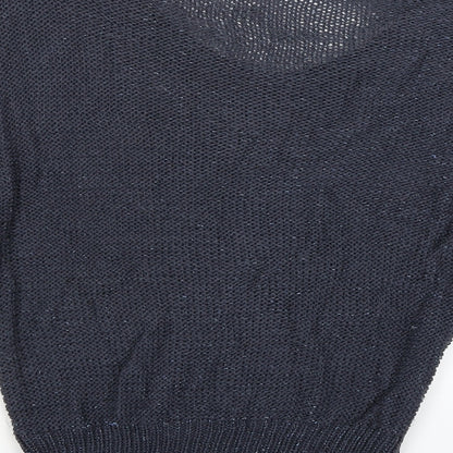Womens UK Size S E-vie Blue Pullover Jumper