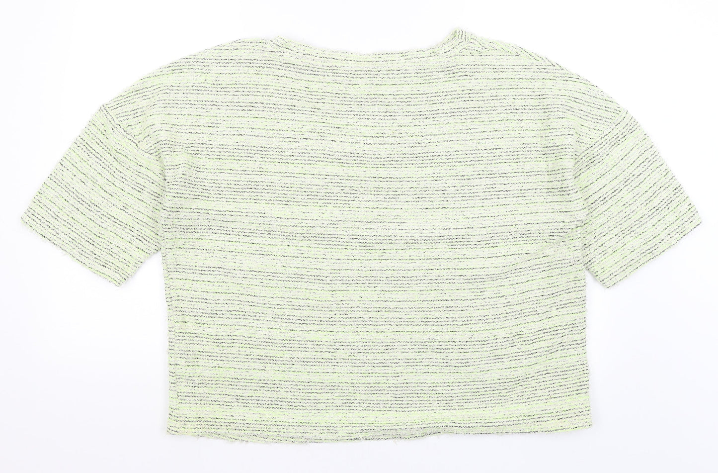 F&F Womens Green Striped  Pullover Jumper Size S