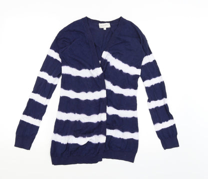 Womens UK Size 8 New Look Blue Wrap Jumper