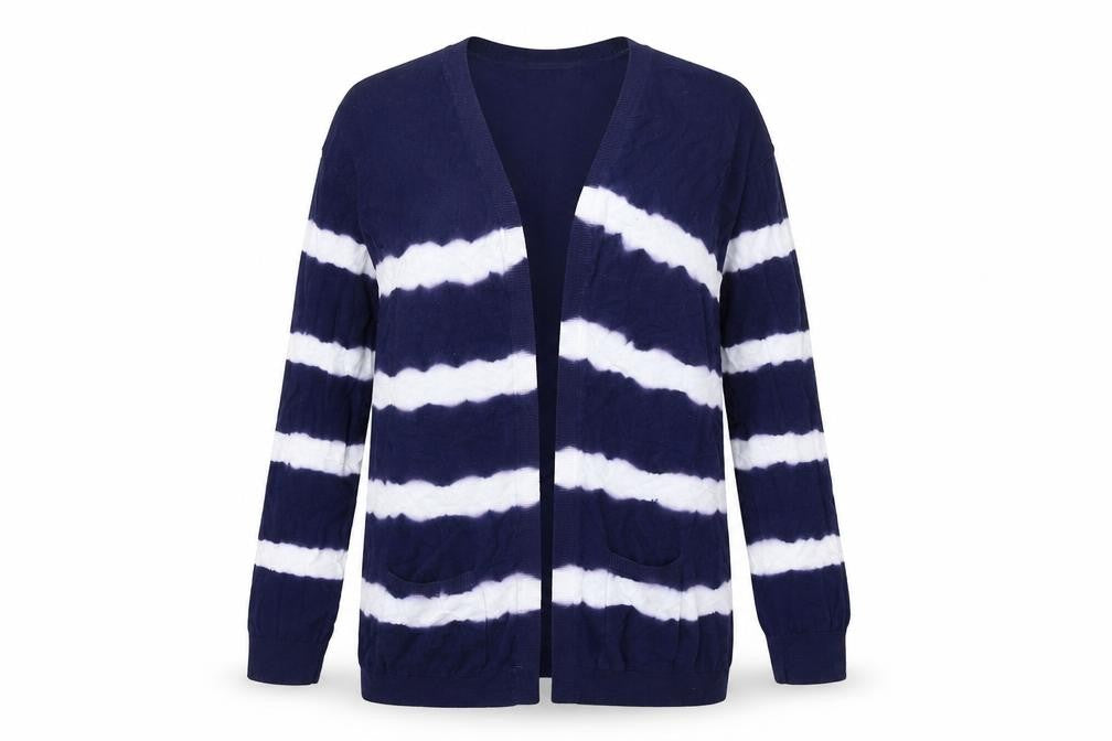 Womens UK Size 8 New Look Blue Wrap Jumper