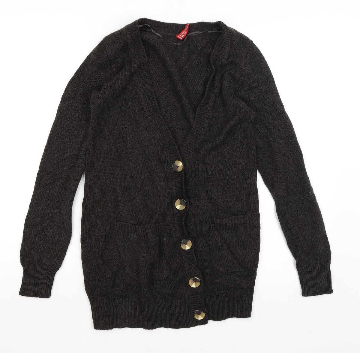 Womens UK Size 8 Divided Brown Cardigan Jumper