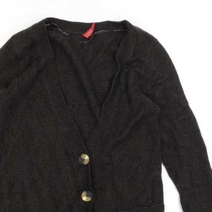 Womens UK Size 8 Divided Brown Cardigan Jumper
