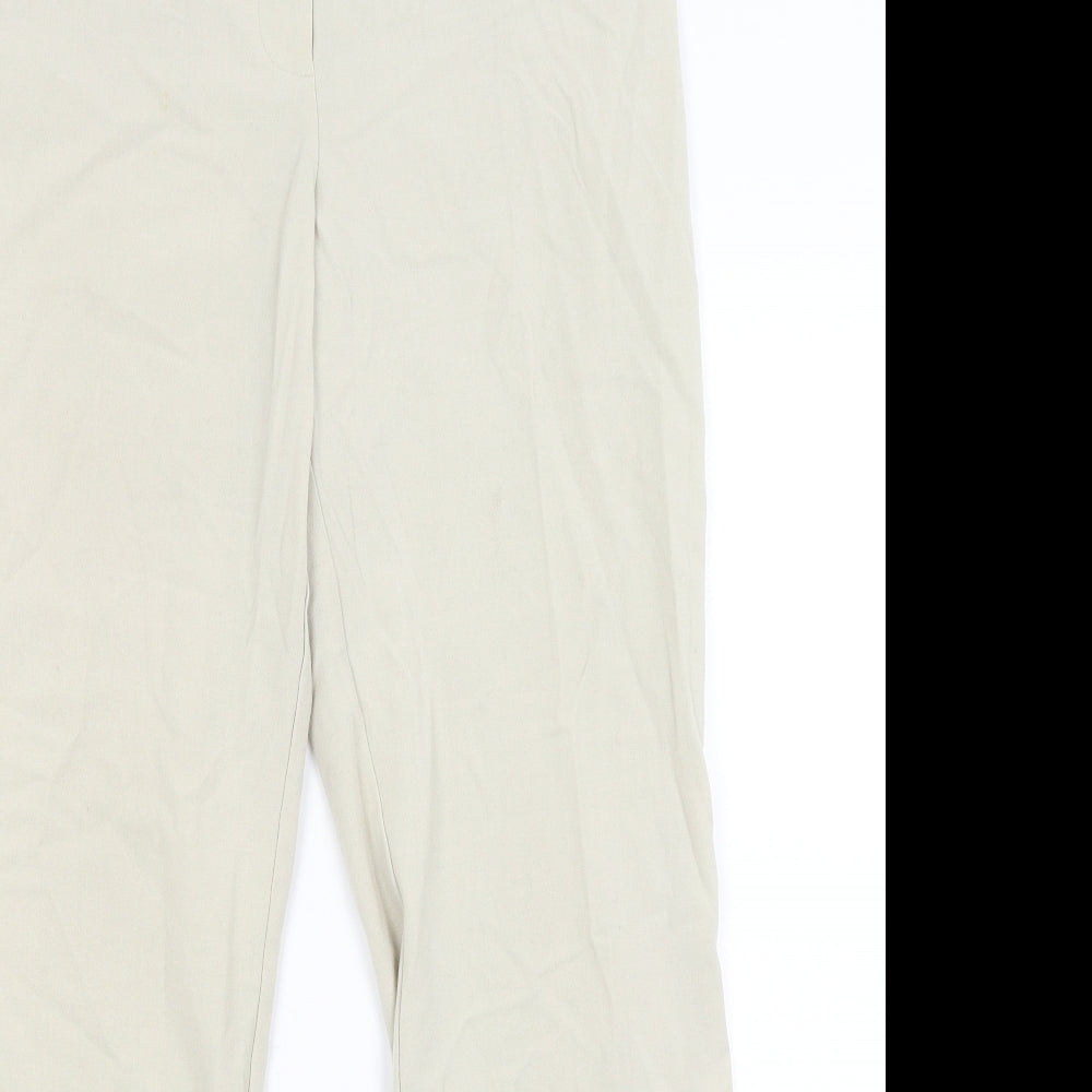 M&S Womens Beige   Dress Pants Trousers Size 14 L29 in