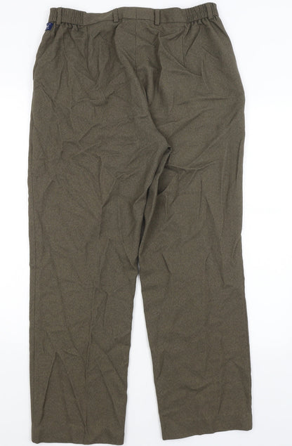 Womens UK Size 16 Brandtex Regular Fit  Green Trousers