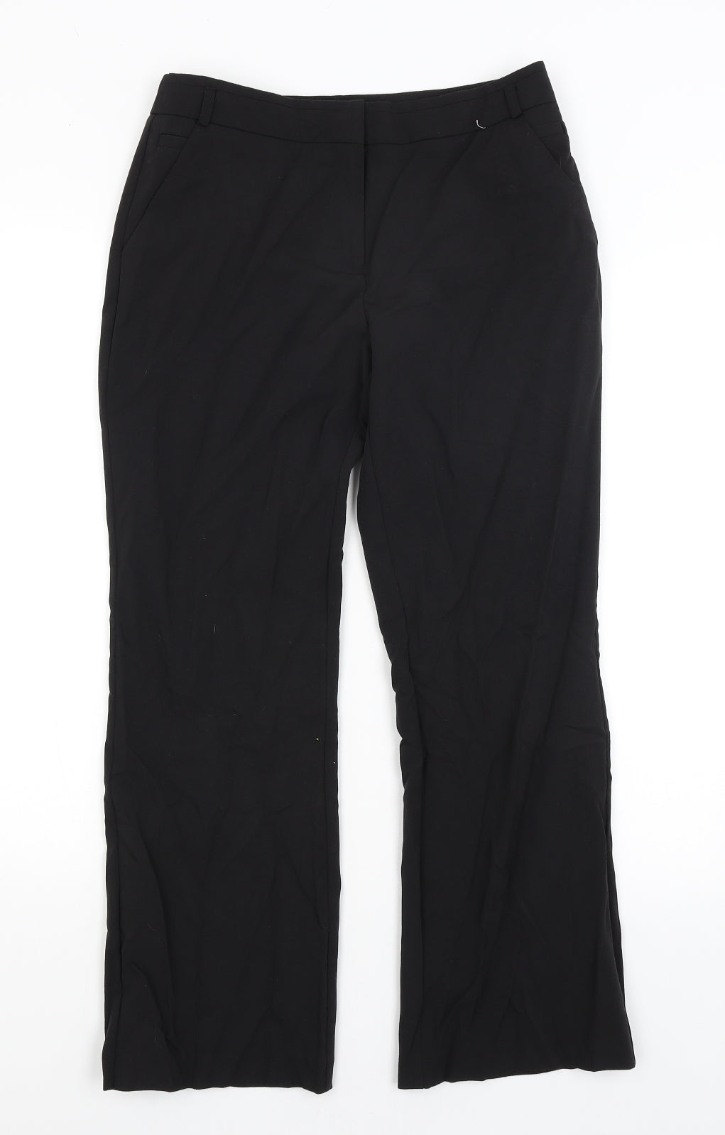 Womens UK Size 8 Dunnes Regular Fit  Black Trousers