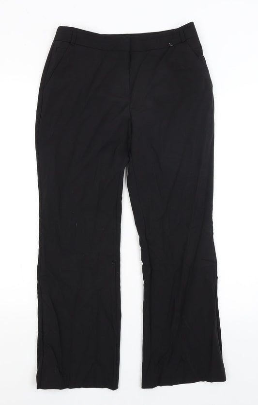 Womens UK Size 8 Dunnes Regular Fit  Black Trousers