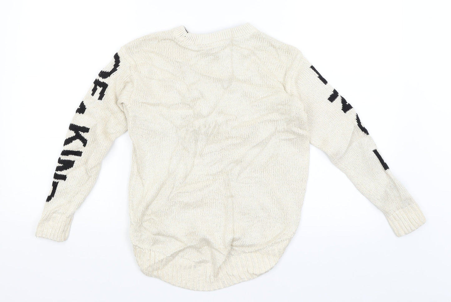 Gap Kids Girls Ivory   Pullover Jumper Size 8 Years  - Be One Of A Kind