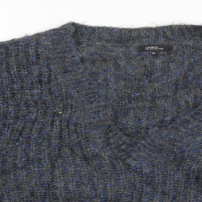 Unika Womens Blue   Pullover Jumper Size 16
