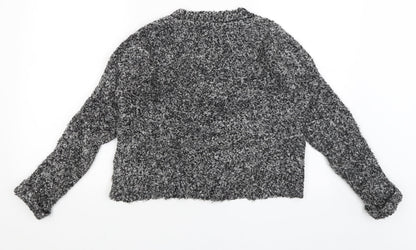 Womens UK Size 8 Topshop Grey Pullover Jumper
