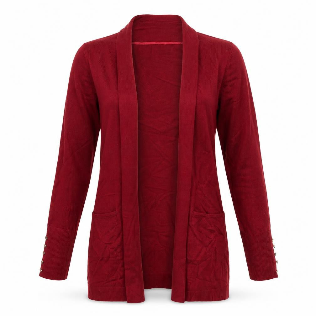 Womens UK Size 6 Primark Red Wrap Jumper