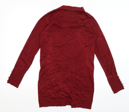 Primark Womens Red   Wrap Jumper Size 6