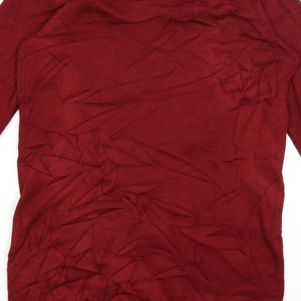 Primark Womens Red   Wrap Jumper Size 6