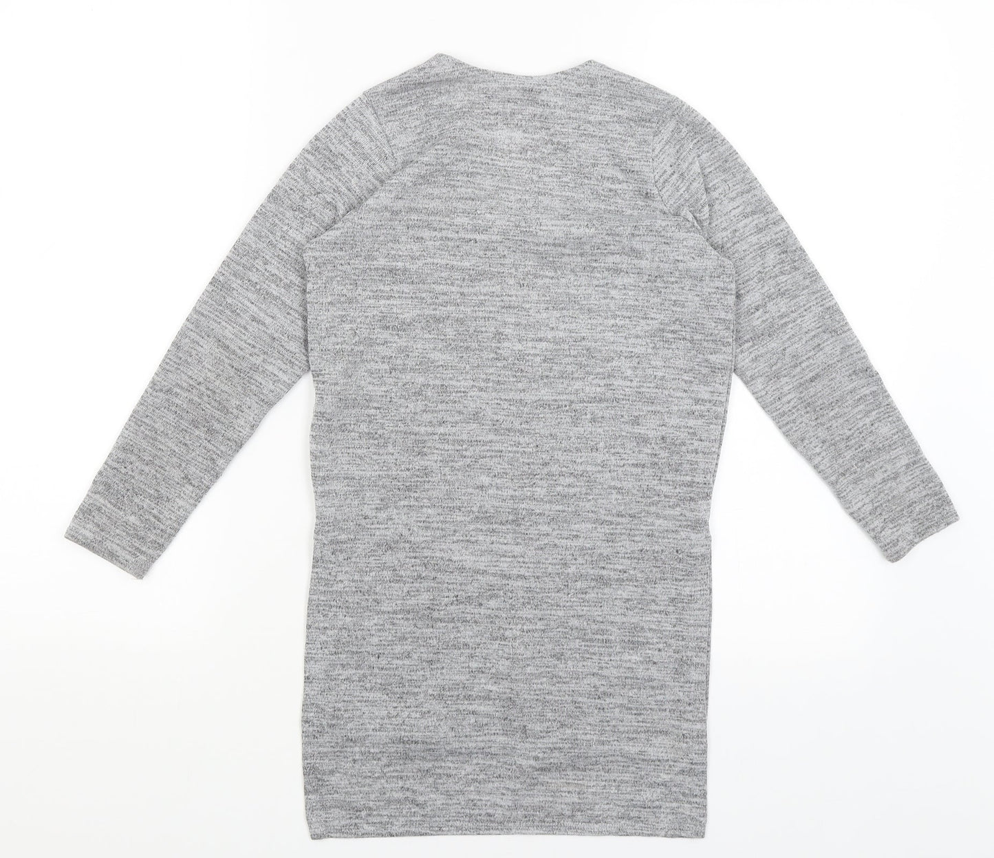 TU Girls Grey   Wrap Jumper Size 8 Years