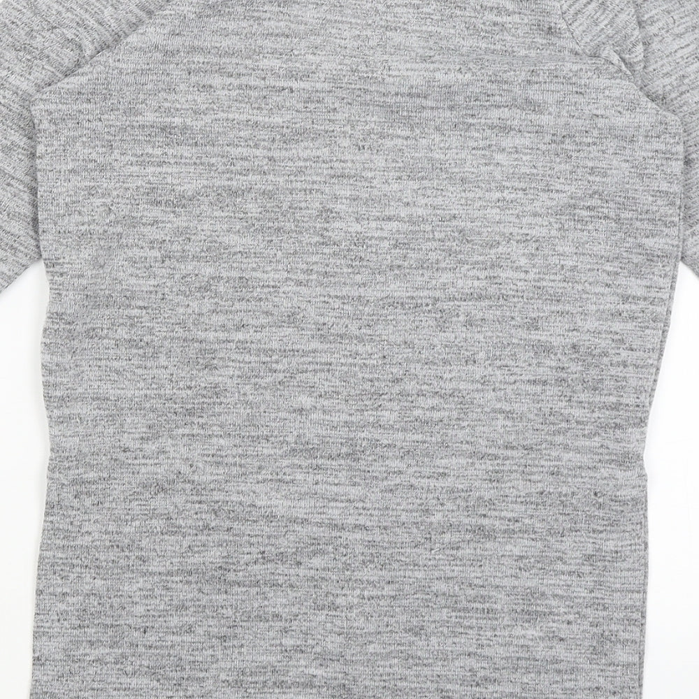 TU Girls Grey   Wrap Jumper Size 8 Years