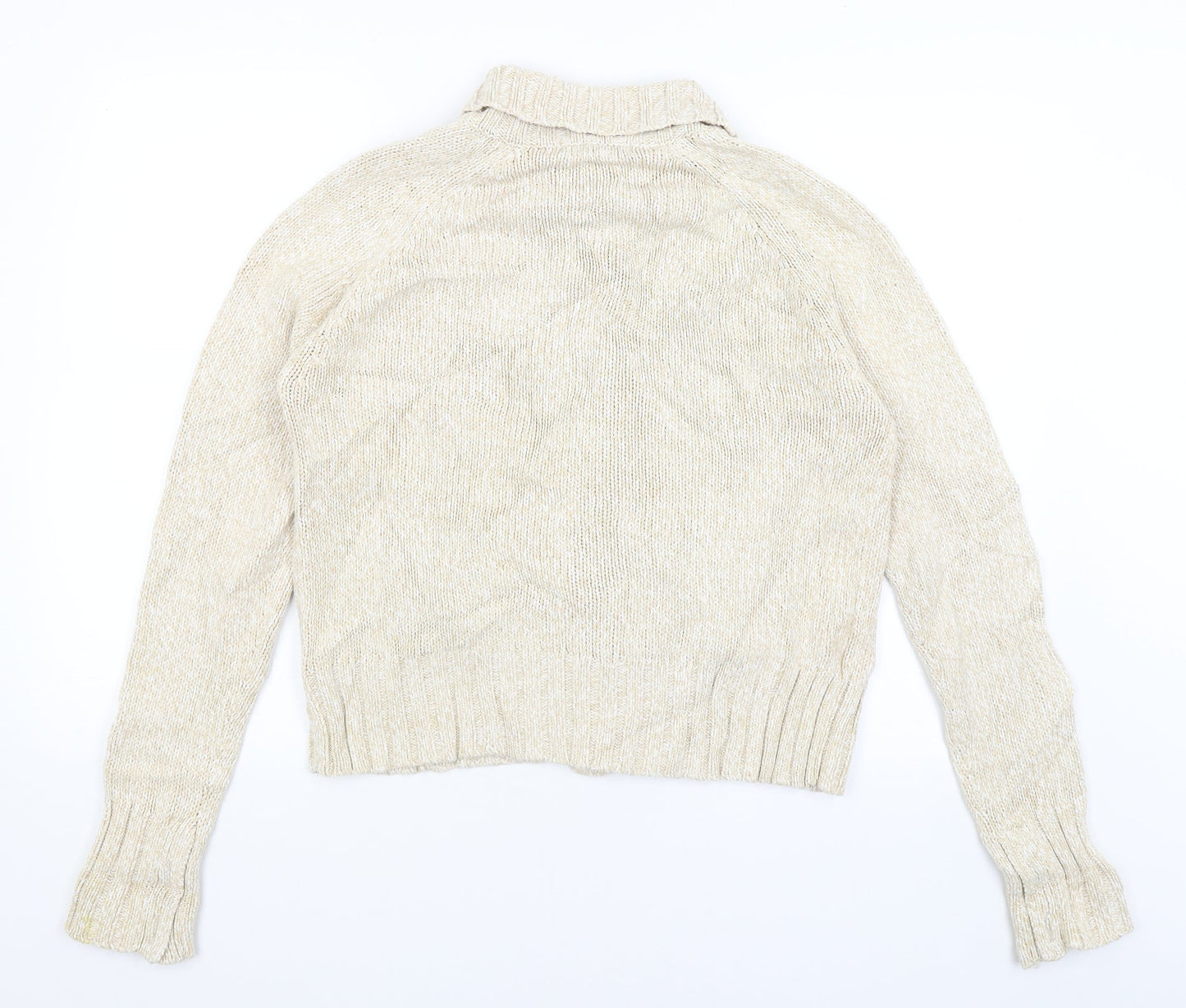 Womens UK Size 12 Papaya Ivory Cardigan Jumper