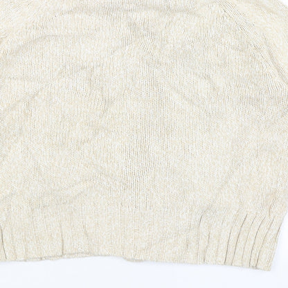 Womens UK Size 12 Papaya Ivory Cardigan Jumper