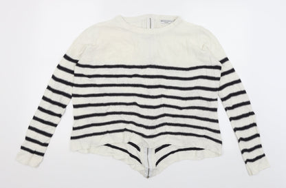 Womens UK Size 12 Brave Soul White Full Zip Jumper