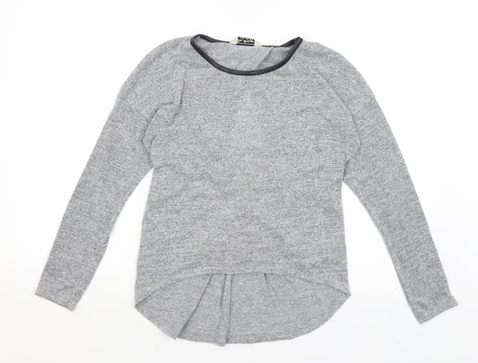 Miss Selfridge Womens Grey   Basic T-Shirt Size 8