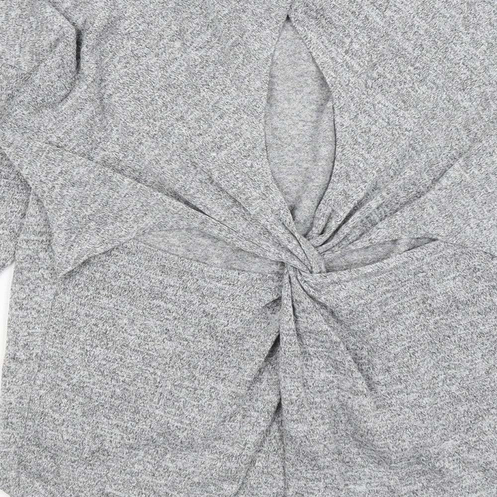 Miss Selfridge Womens Grey   Basic T-Shirt Size 8