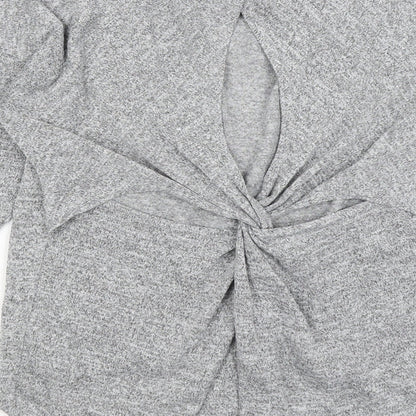 Miss Selfridge Womens Grey   Basic T-Shirt Size 8