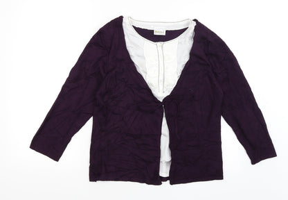 Womens UK Size M Roman Purple Cape Jumper