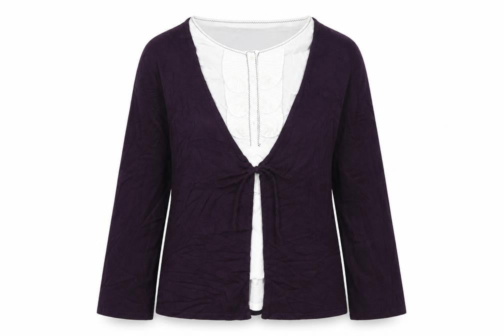 Womens UK Size M Roman Purple Cape Jumper