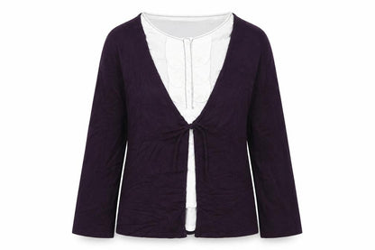 Womens UK Size M Roman Purple Cape Jumper