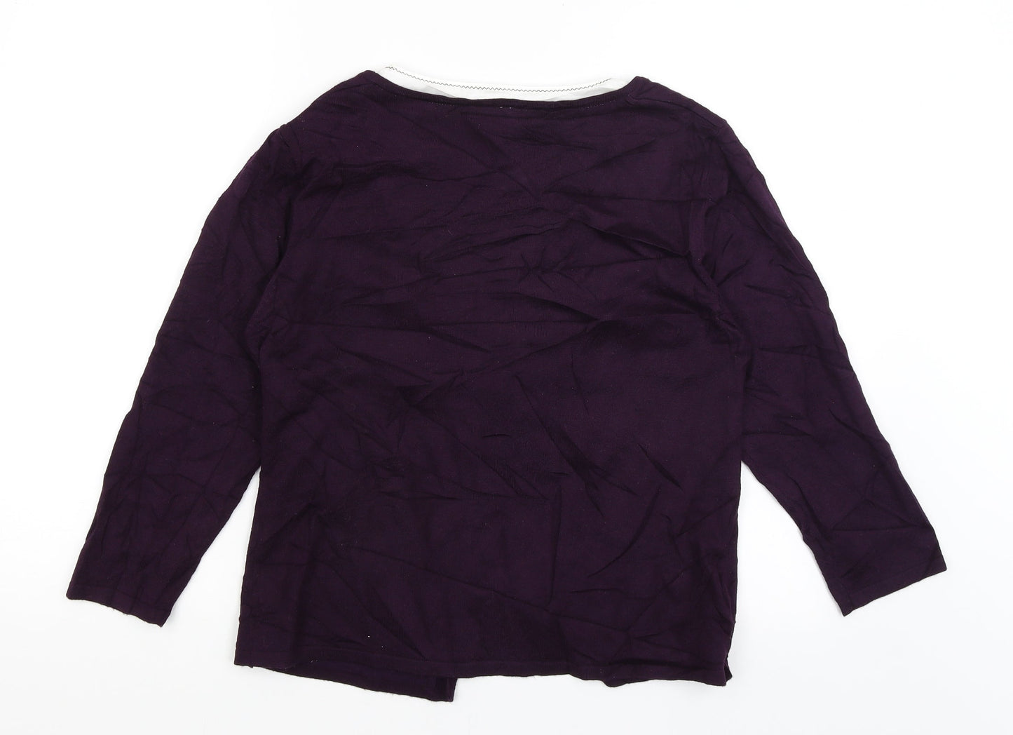 Womens UK Size M Roman Purple Cape Jumper