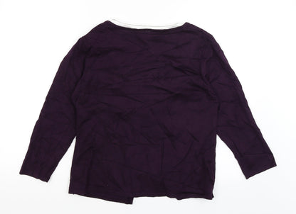 Womens UK Size M Roman Purple Cape Jumper