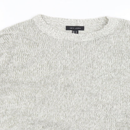 Womens UK Size S New Look Ivory Pullover Jumper