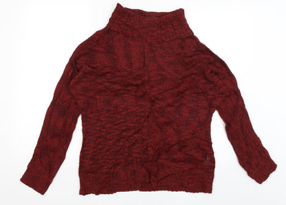 Pink Woman Womens Red   Pullover Jumper Size M