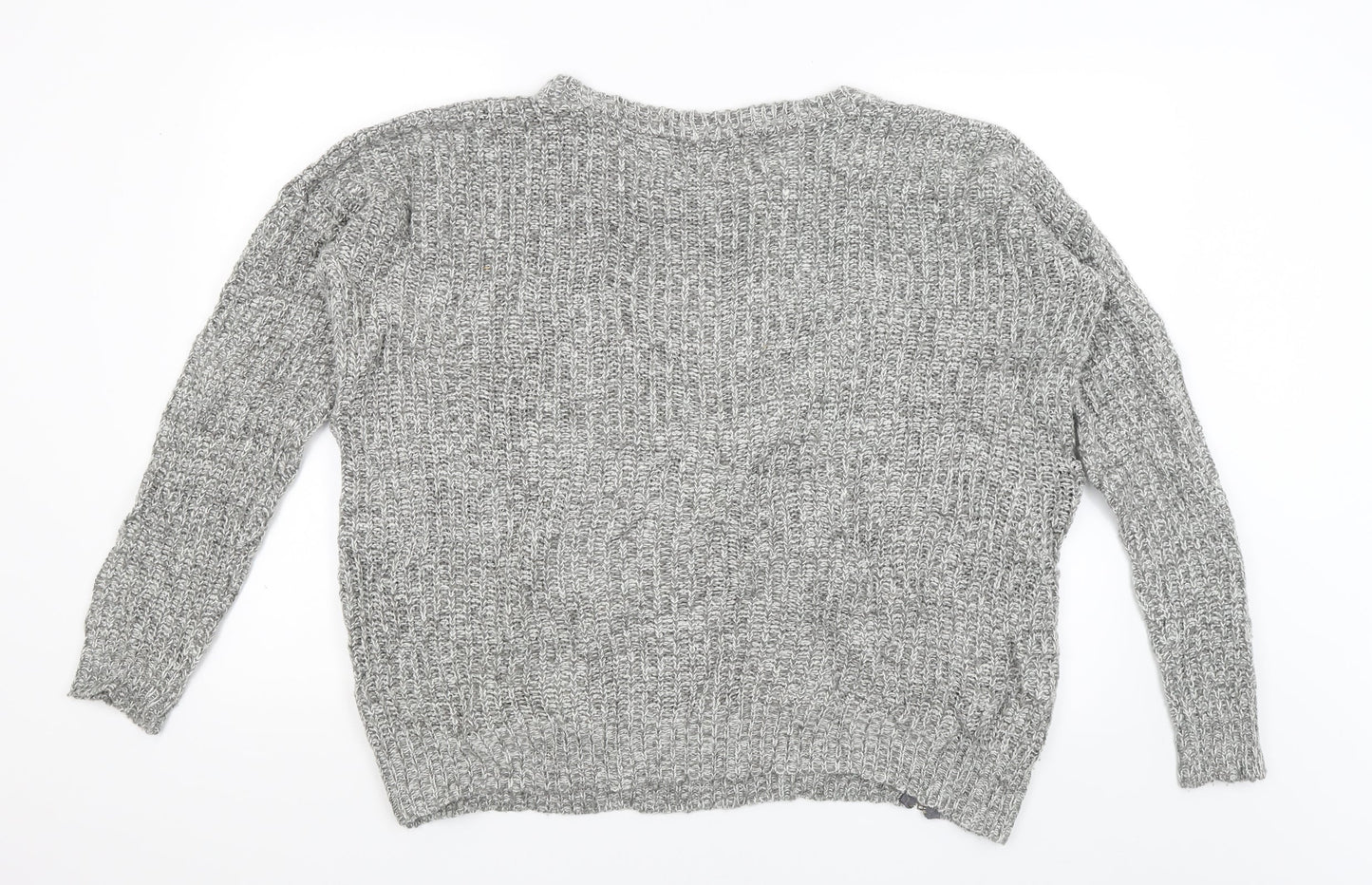 Papaya Mens Grey   Pullover Jumper Size L