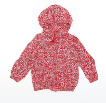 Mothercare Baby Red   Full Zip Jumper Size 18-24 Months