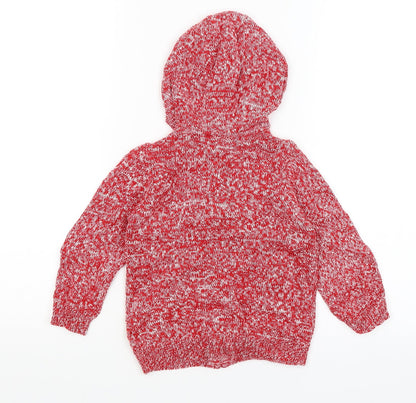Mothercare Baby Red   Full Zip Jumper Size 18-24 Months