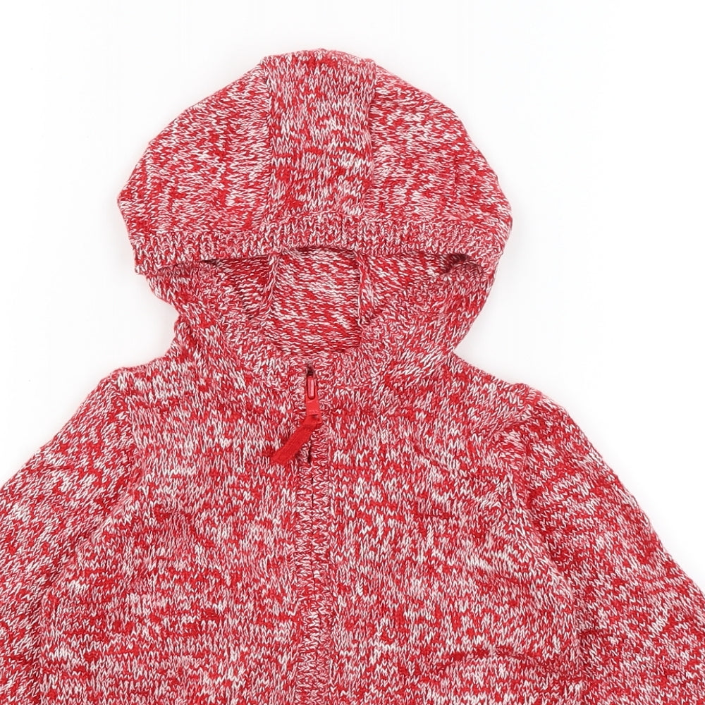 Mothercare Baby Red   Full Zip Jumper Size 18-24 Months