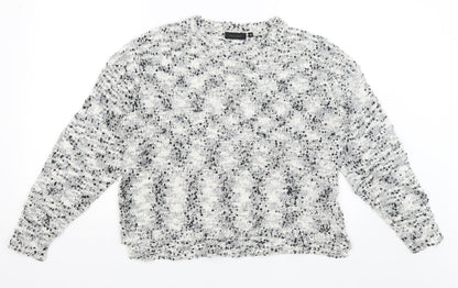 Womens UK Size 14 New Look White Pullover Jumper