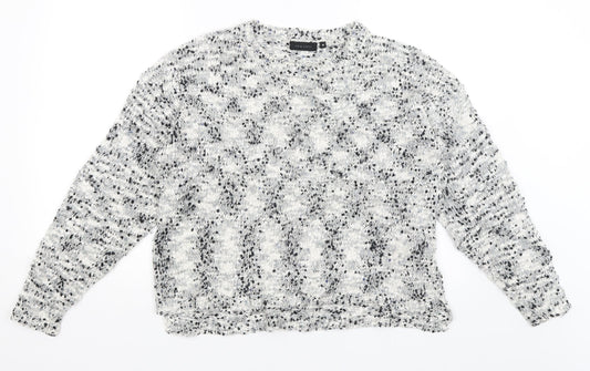 Womens UK Size 14 New Look White Pullover Jumper